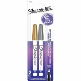 Sharpie Gold And Silver Extra Fine Pt Oil Based Paint Marker New In Pack 1976708