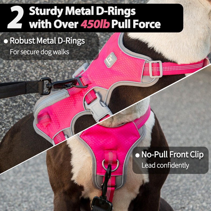 Huntboo Escape Proof Dog Harness, Escape Artist Harness, Reflective Harness