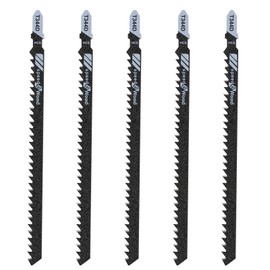 Salbsever 5PCS Jig Saw Blades for Wood, T344D 6 Inch T-Shank Jigsaw Blades, Multi-Purpo...