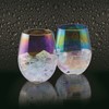 BarCraft Rainbow-Pearl Iridescent Bechergläser, 2er Set, 600ml, Geschenkbox