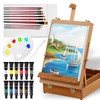 Falling in Art Beechwood Easel Box Set, 27 Pcs Tabletop