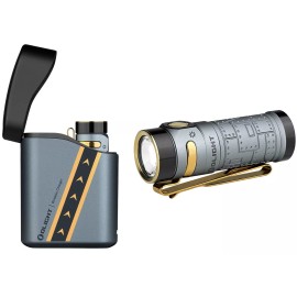 Olight Baton 4 Premium Fighter Pilot 1300 Lum Flashlight w/Charging Case, 170M