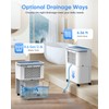 RUWORA Dehumidifier, 30 Pints Dehumidifiers for Home, 1500 Sq.ft Dehumidifier