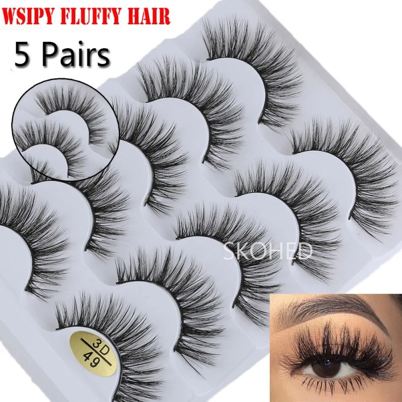 Pestañas Postizas 3d De Pelo Sintético Faux Mink