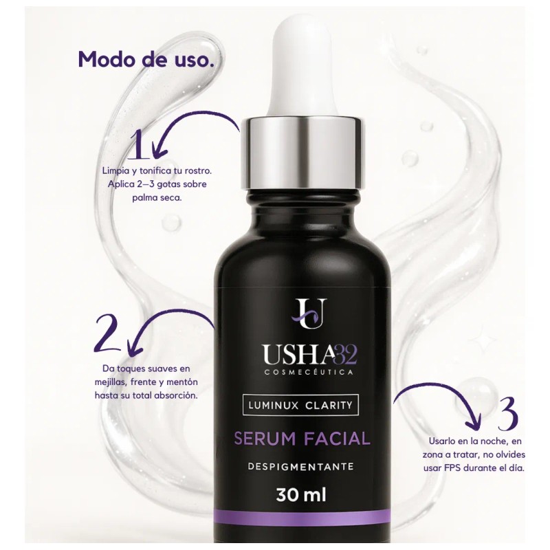 Sérum Despigmentante Luminux Clarity Usha32 Cosmecéutica