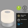 BRILONER Mini LED Table Lamp Wireless, Dimmable Bedside Lamp Touch,