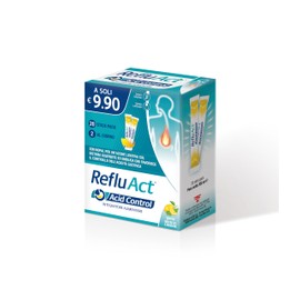Reflu ACT Integratore Alimentare per il Benessere dello Stomaco, con Nopal, Gusto Menta Limone, Formula in Stick, Senza Glutine e Lattosio – 20 Stick da 15 ml