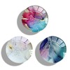 WUYULB 3 Pack Clear Crystal Glitter Expandible Collapsible Moblile Phone