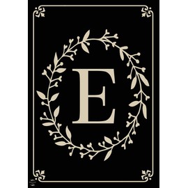 Briarwood Lane Classic Monogram Letter E Garden Flag Everyday 12.5" x 18"