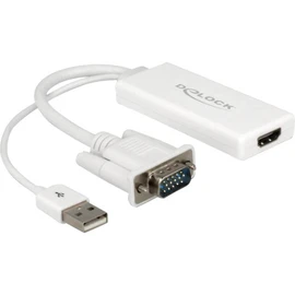 Delock VGA zu HDMI Adapter mit Audio 62460