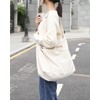 Annlaite 2137 Canvas Tote Bag, Large Capacity, A4 Size, Men's,