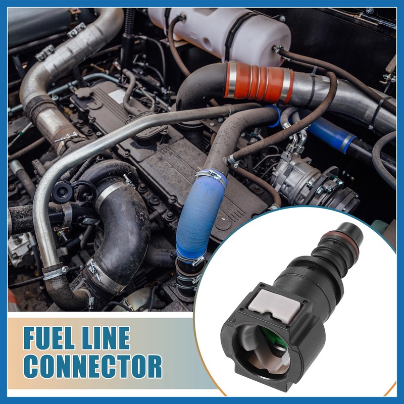 A ABSOPRO 2pcs Car Fuel Line Quick Connector for 3/8