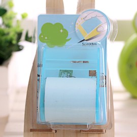 4piezas Kit de Notas Adhesivas Autoadherentes Rollo con Dispensador de Cinta Super Pegajosas y Ajustables para Oficina Escuela y Hogar Tonos Aleatorios Color Color Aleatorio