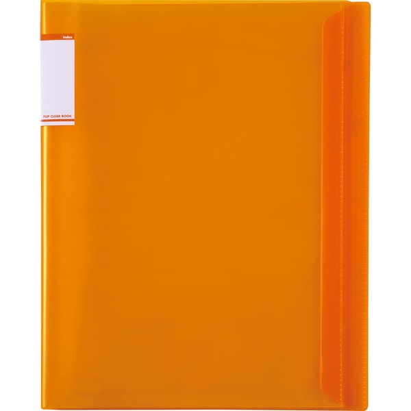 Sekisei ACT-5910-51 Actiff V Flip Clear Book A4-S, 10 Pockets, Orange