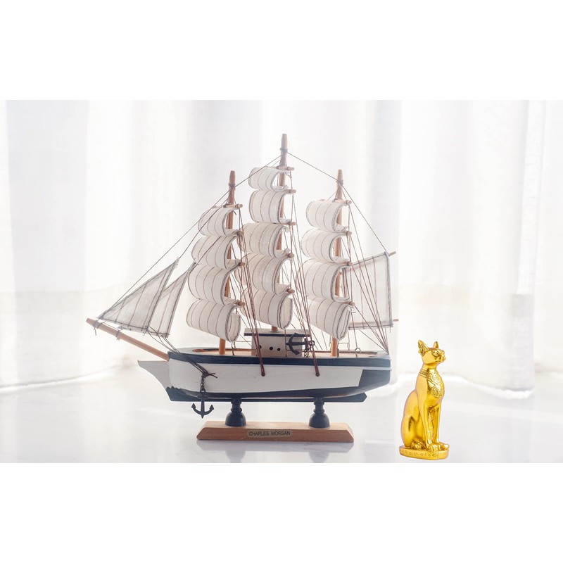 EASCHEER Egyptian Cat Goddess Bastet Statue Egyptian Decoration 4.2" Gold