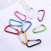 Hiking hook mini carabiner key ring color keychain 50ea