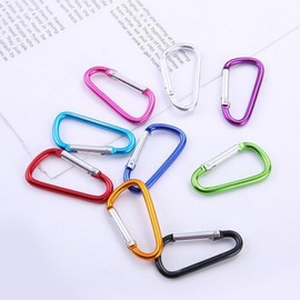 Hiking hook mini carabiner key ring color keychain 50ea