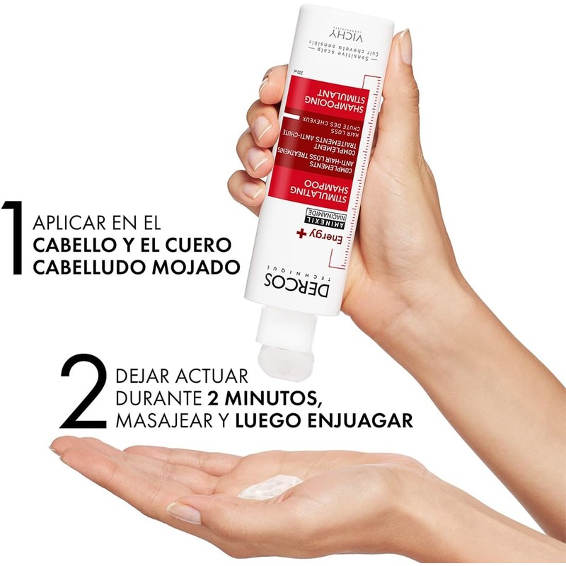 Vichy Dercos Energy+ Shampoo Dermatológico Anti-Caída y Estimulante 200ml