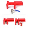 QWORK Ball Valve Lockout, Safety Lock, 1/2" - 2-1/2" Diameter,