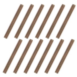 uxcell 12pcs Color Zinc Fully All Threaded Rod 1/4"-20, 2" Length, Carbon Steel Thread Screw for Furniture Mounting Assembly Fastening
