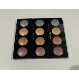 Revlon 3 PCS REVLON ILLUMINANCE CREAM EYE SHADOW PALETTE #715 PRECIOUS METALS 0.12 OZ