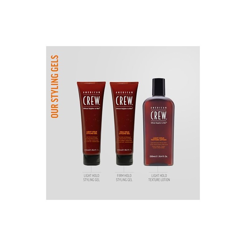American Crew Light Hold Styling Gel, 13.1 Fl. Oz., for