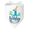 It's My 1st Birthday Girl Puppy Scarf Bandana Pet Walking