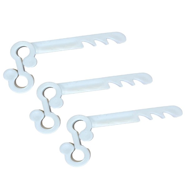 Gutter Brush Clips White [100 Pack] Keeps Gutter Brush/Gutter Mesh