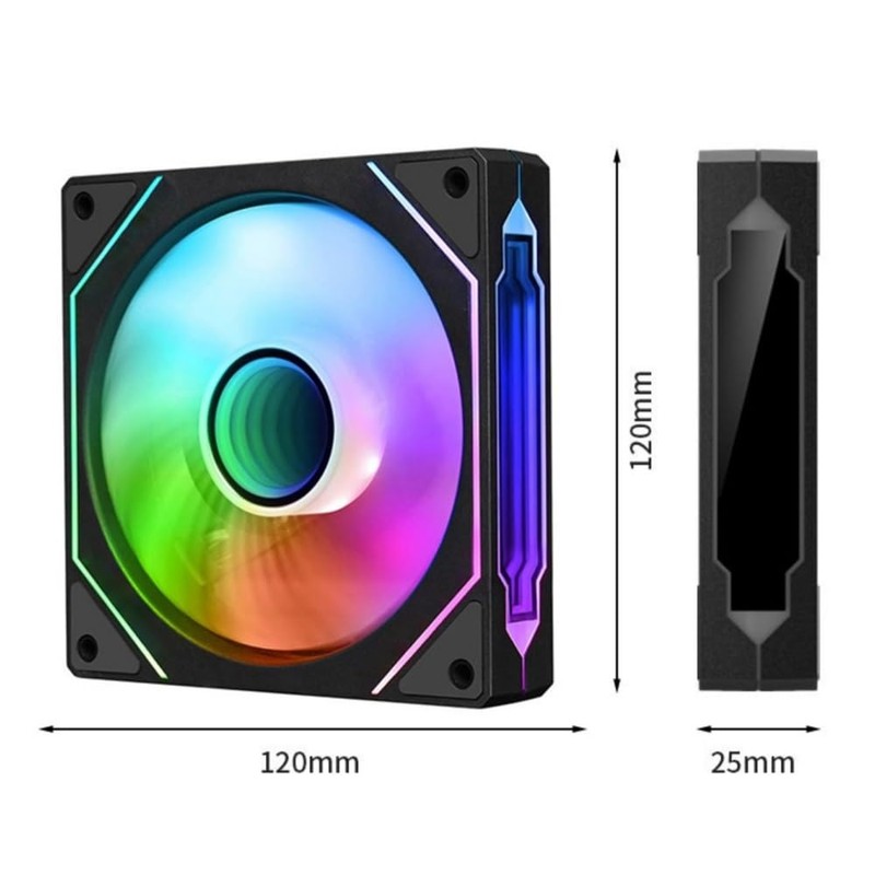TJ Prism 120mm GEN4 Pro ARGB case Fan,Infinity Mirror RGB