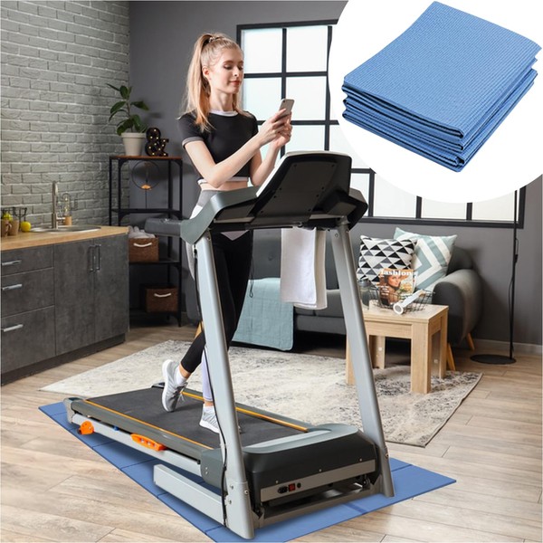 Foldable Treadmill Mat 1/4" Thick - High-Density PVC Floor Protector