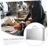 Vaguelly Aluminum Tool Storage Box Hard Shell Carrying Case for