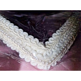 Classic Weddings Ltd. Embrpdiered V Band VINTAGE WEDDING BRIDAL single CROWN TIARA