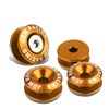 Pack of 4 - Anodized Aluminum Front/Rear Rivet Style Bumper