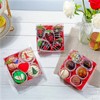 SLShePack SLShePack 25Pack 5x5x2Inches Clear Bakery Boxes Chocolate Covered Strawberry