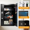 19.7" Tall Biometric Wall Safe Between 16" Studs, Fingerprint &