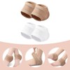 Baluue 2pairs Moisturizing Heel Socks for Cracked Heels Comfortable Half
