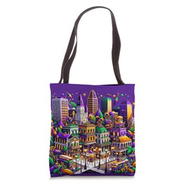 Mardi Gras, Let the Party Begin, Festive New Orleans Tote Bag