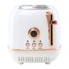 Haden Heritage 2-Slice Wide-Slot Toaster, Stainless-Steel Bread Toaster with Adjustable