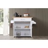 Hodedah Kitchen Island with Spice Rack, Towel Rack & Drawer,