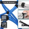 SOVYOULIVE Cable Strap, 100 Pcs Reusable Cable Ties, Adjustable Tie