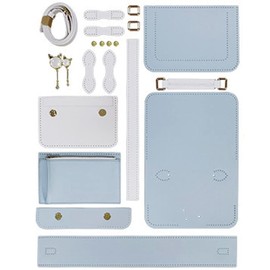 Knitting Kit DIY Leather Handbag Making Kit Pu Leather Craft Sewing Bag Material Leather Knitting Crochet Bag Making Sets Handmade Bag Making All Accessories for Backpack Accessories