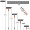 Professional 72'' Window Squeegee Cleaning Washing Tool/Kit with Extension Pole,