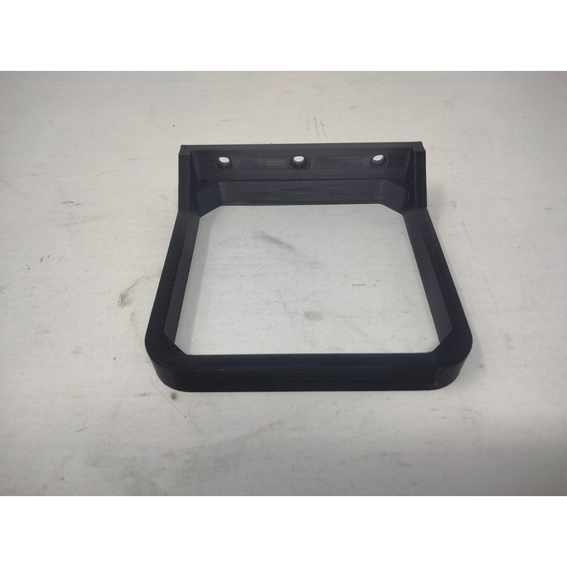 Black Storage Tray with 3 Sections and Wall Mount Hanging