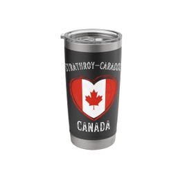 Canada Flag Heart Strathroy-Caradoc City Stainless Steel Insulated Tumbler