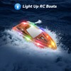 YEETFTC RC Boat for Kids,2Pack LED Light Remote Control Boat
