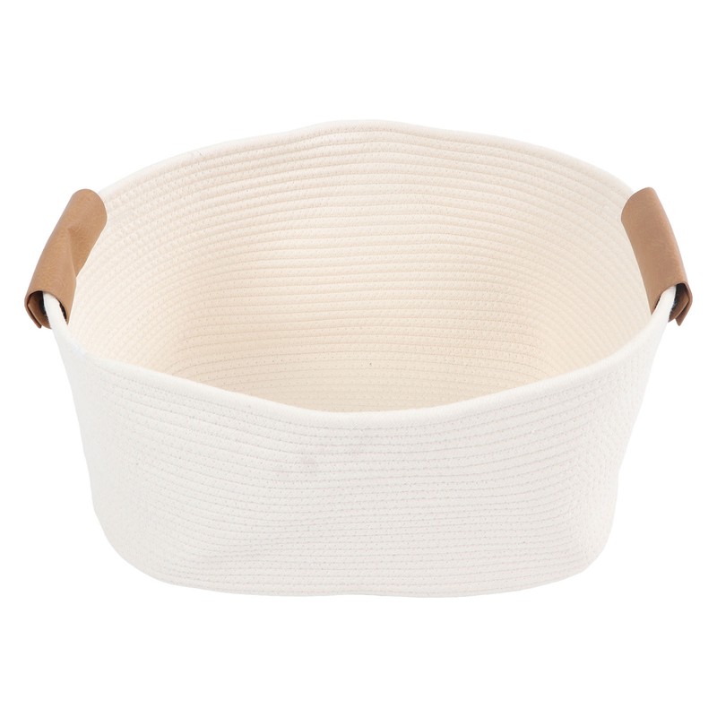 Cotton Rope Basket Large Capacity Multifunction Rope Woven Blanket Basket