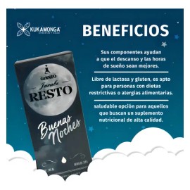 Jarabe Resto Buenas Noches | 220 ml |Sabor Canela | Apoyo Suave para Relajarse Antes de Dormir y Ayuda a Favorecer un Sueño Tranquilo