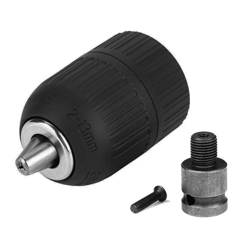 Gasea 2-13mm Capacity Keyless Drill Chuck Quick Change Converter Conversion