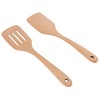 Cooking Spatulas, Kitchen Spatulas, Wooden Spatula Set with Leaking Shovel