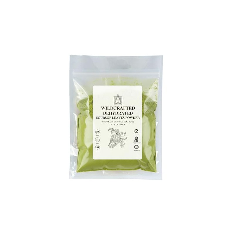 Graviola Leaves Powder/soursop Leaves Powder(16 Oz)-by Purelife Herbs